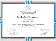 The Turkish Society Of Oral Implantology