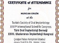 Turkish Society Of Oral Implantology XXVII th International Scientific Congress